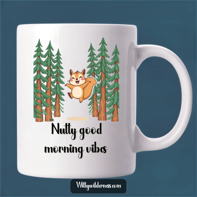 Funny Squirrel Leap Mug: Joyful Forest Friend, Perfect Gift for Nature Lovers