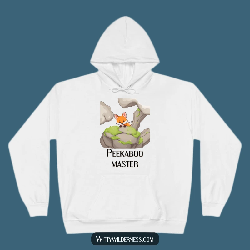 Funny Fox Hoodie: Cozy Curious Peeker, Warm Woodland Mystery Gift