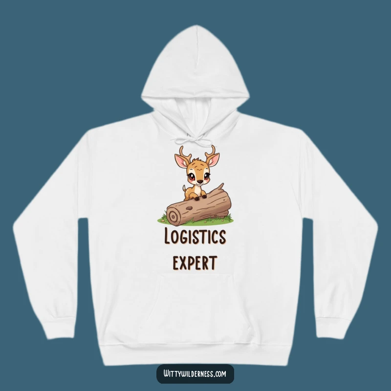 Funny Deer Hoodie: Cozy Determined Steps, Warm Forest Explorer Gift