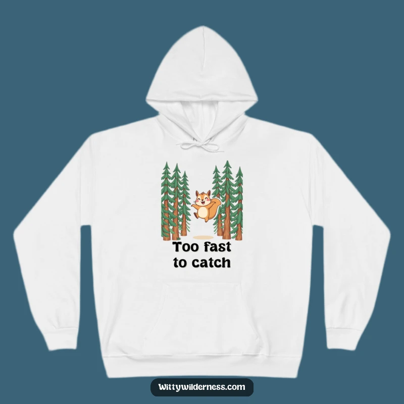 Funny Squirrel Hoodie: Cozy Joyful Leaper, Warm Woodland Gift for All