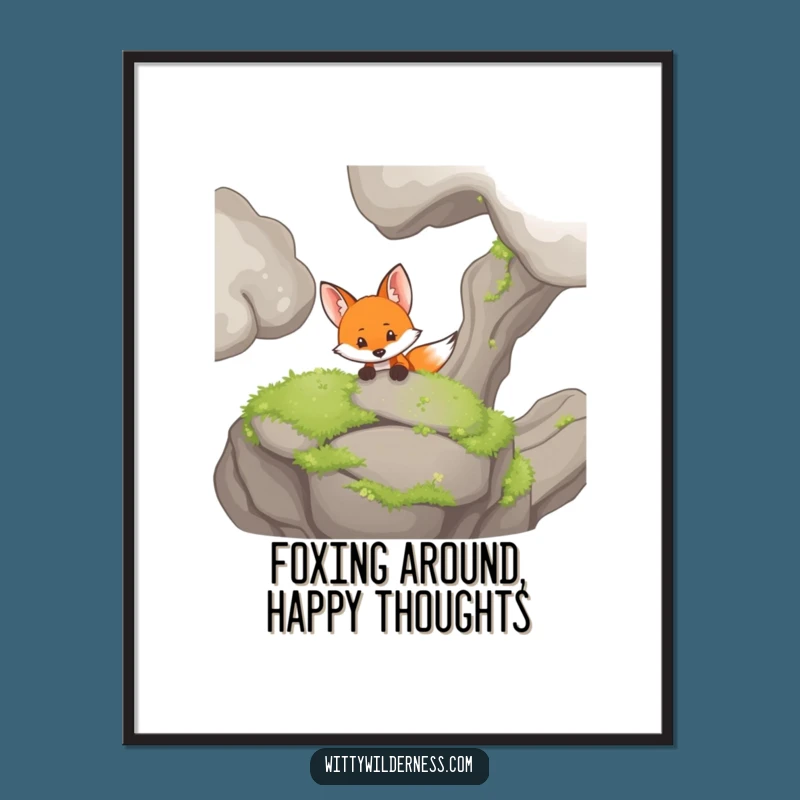 Free Printable Wall Art: Curious Fox, Humorous Downloadable Decor for Woodland Charm