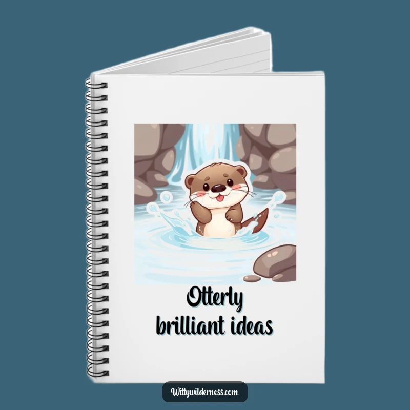 Funny Otter Pup Stream Notebook: Jot Down Fun Ideas, a Lovely Funny Gift